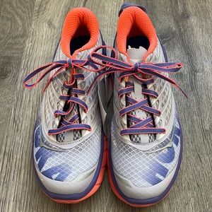 New Women’s Hoka One One Size 7 Stinson Evo R Speed Evening Haze/Neon Coral Shoe